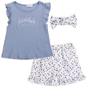 RENE ROFE Girls Toddler 3-Piece Short Set